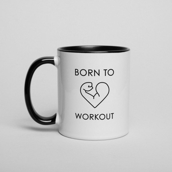Кружка "Born to workout", фото 1, цена 180 грн
